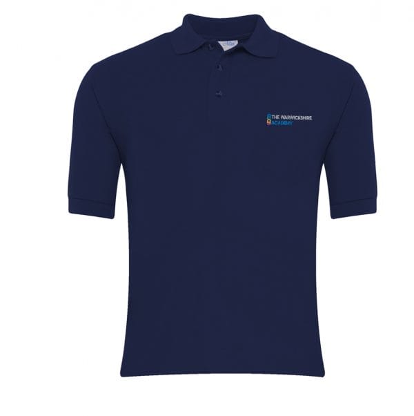 The Warwickshire Academy Navy Polo Shirt w/Logo