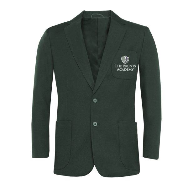 The Brunts Boys Bottle Green Blazer w/Logo