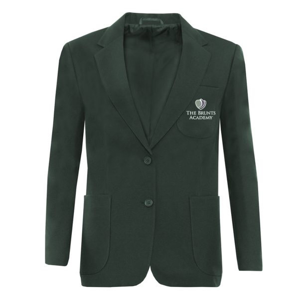 The Brunts Girls Bottle Green Blazer w/Logo