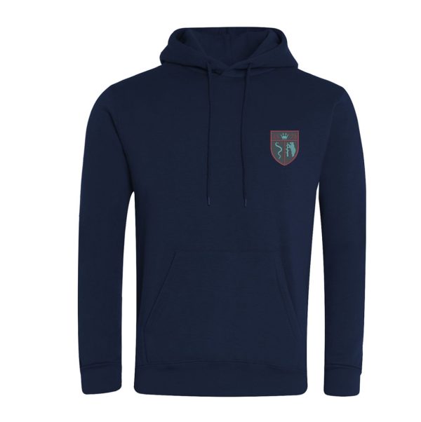 The Queen Elizabeth Academy Navy Hooded Top w/Logo