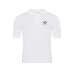 Treetops White Polo Shirt w/Logo