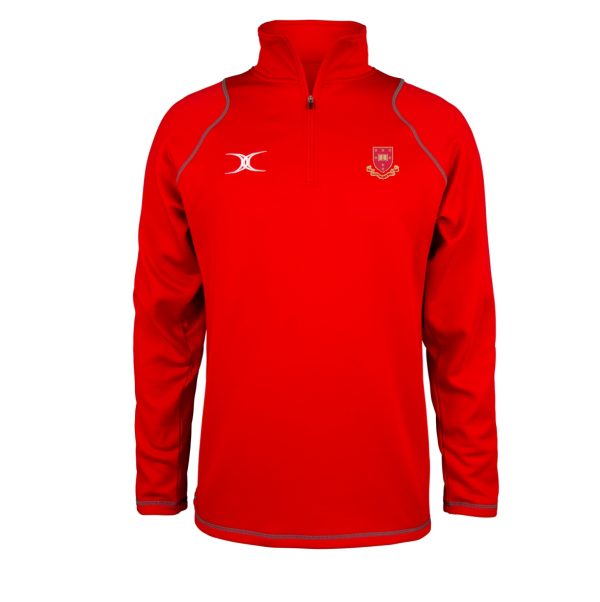 Trent College Red P.E Fleece w/Logo