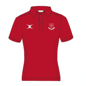 Trent Girls Red Polo Shirt w/Logo