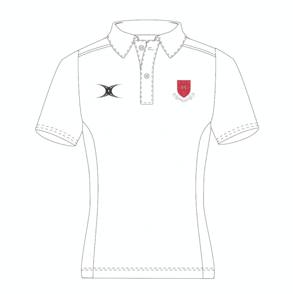 Trent College Girls White Polo Shirt w/Logo