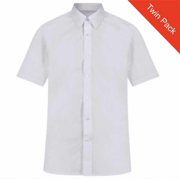 Short Sleeved Shirts -Twin Pack - White