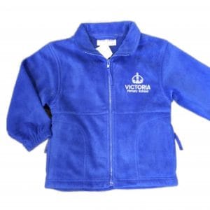 Victoria Primary Royal Blue Fleece Jacket w/Logo