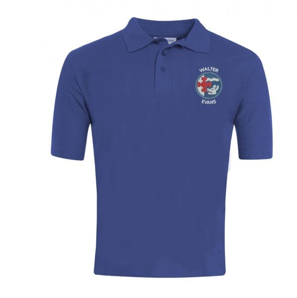 Walter Evans Royal Polo Shirt w/Logo