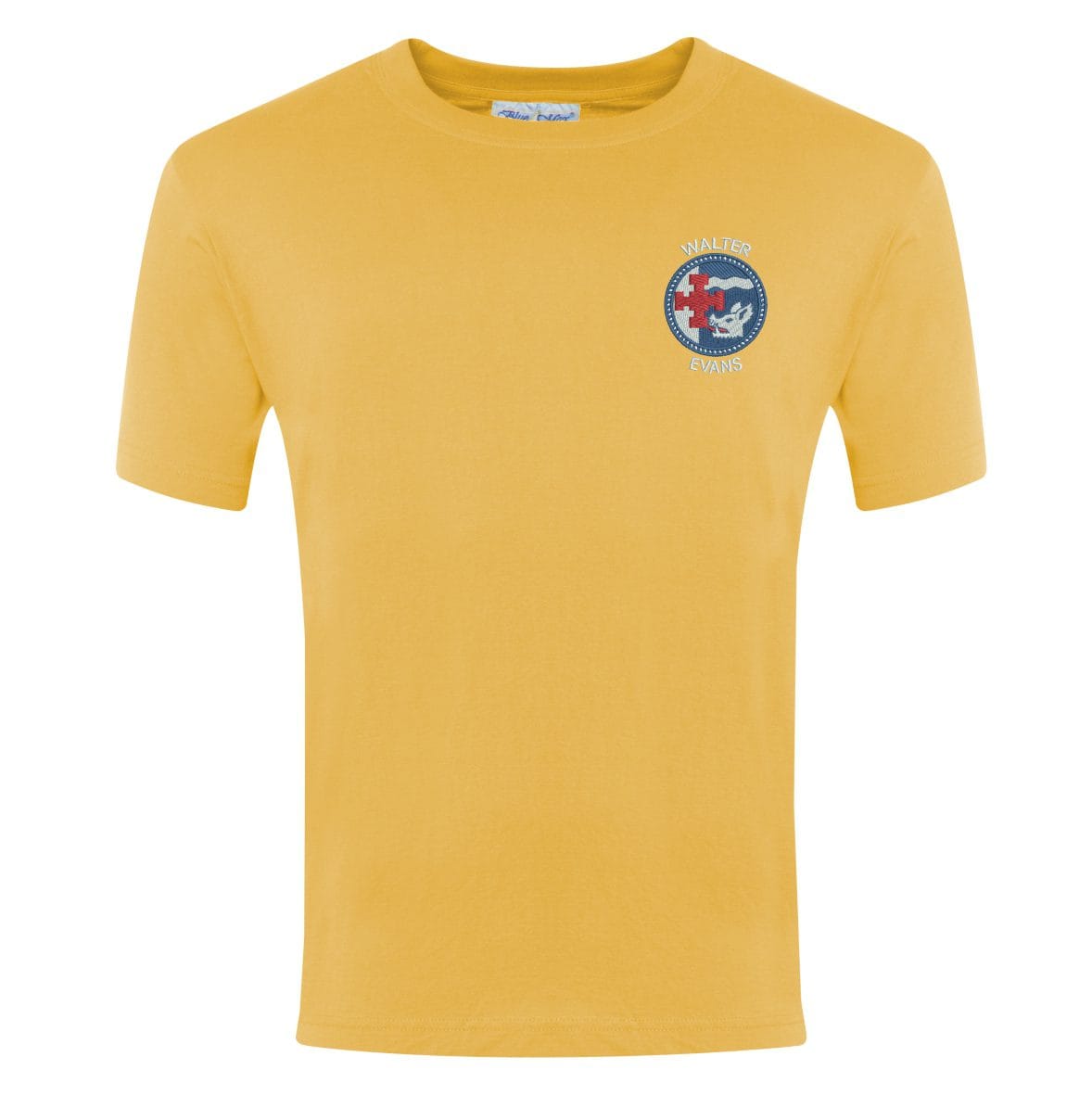 Walter Evans Yellow House T-Shirt w/Logo - Schoolwear Solutions