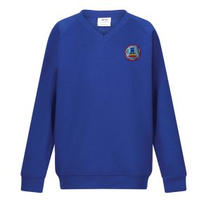Weddington Primary V-Neck Sweatshirt w/Logo
