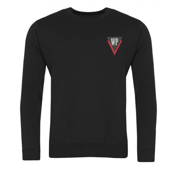 West Park Black Crew Neck Sweatshirt w/Logo