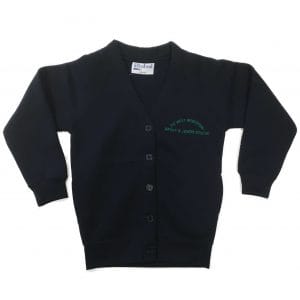 West Bridgford Infants Girls Navy Cardigan w/Logo
