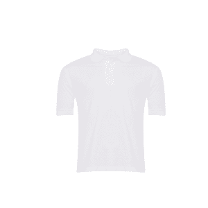 St James C of E White Polo Shirt w/Logo