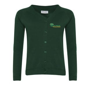 Willow Brook Girls Bottle Cardigan w/Logo