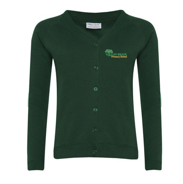 Willow Brook Girls Bottle Cardigan w/Logo