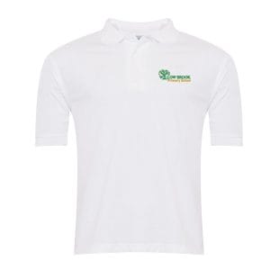 Willow Brook White Polo Shirt w/Logo