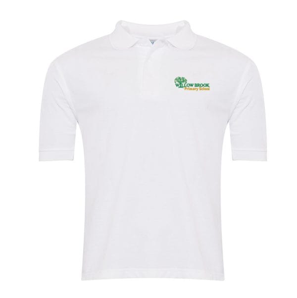 Willow Brook White Polo Shirt w/Logo