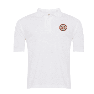 Albany White Polo Shirt w/Logo