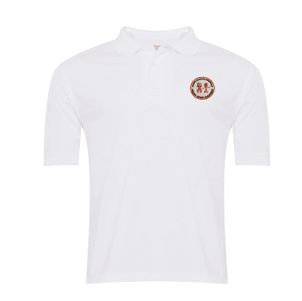 Albany White Polo Shirt w/Logo