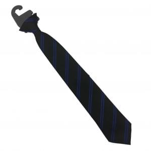 Lees Brook Blk/Blu School Clip-On Tie