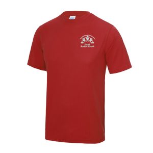 Exhall Junior School Red T-Shirt w/Logo