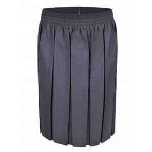 Grey Pleated Skirt