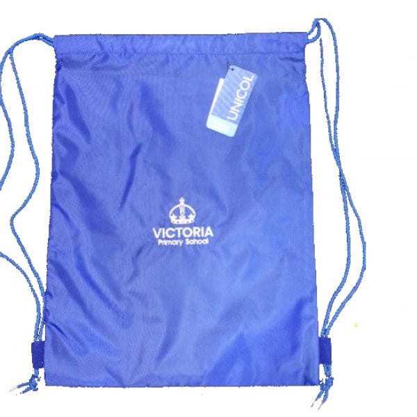 Victoria Primary Royal Blue Gym Bag w/Logo
