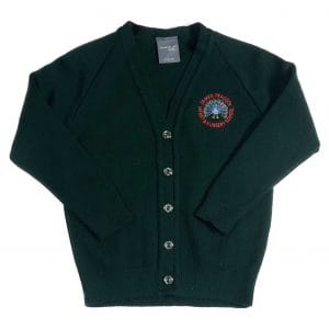 James Peacock Bottle Green Knitted Cardigan w/Logo