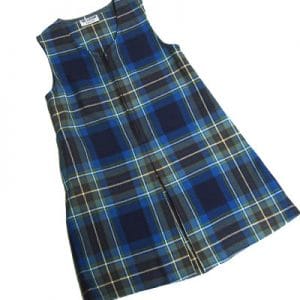 LHS Foundation Girls Blue Tartan Tunic