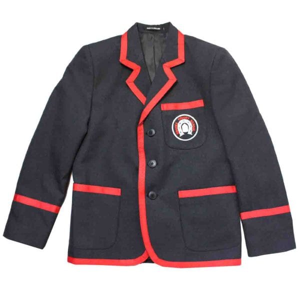 Brooke Priory Unisex Grey Wool Blazer w/Logo
