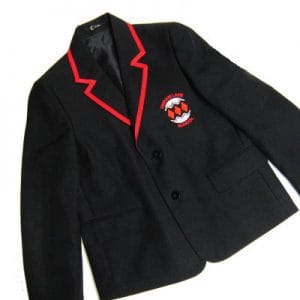 Higham Lane Boys Blk/Red Trimmed Blazer w/Logo