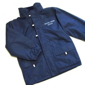 Brooke Priory Non-Reversible Rain Jacket With Concealed Hood