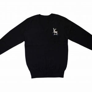 De Lisle Unisex Vee Neck Pullover w/Logo