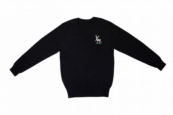 De Lisle Unisex Vee Neck Pullover w/Logo