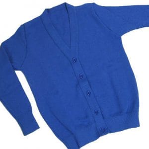 Park School Girls Dark Sky Blue Knitted Cardigan
