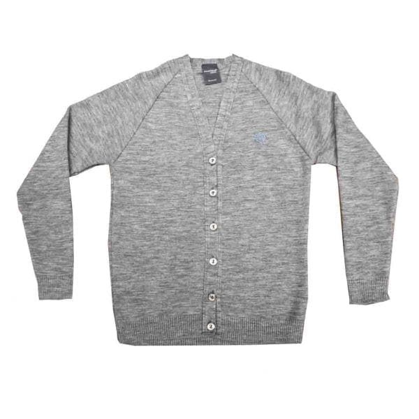 Bilton School Grey Boys Cardigan w/Logo