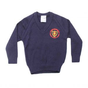 Unisex Navy Pullover w/Logo