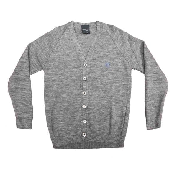 Bilton School Grey Girls Knitted Cardigan w/Logo