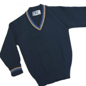 St Joseph's Girls Blue V Neck Pullover