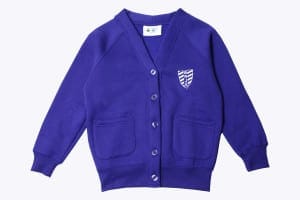 Beeston Rylands Dark Royal Cardigan w/Logo