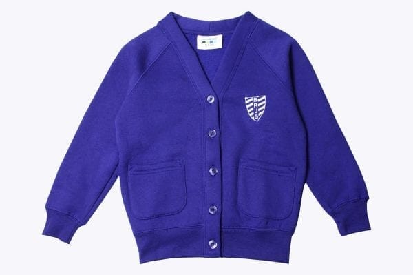 Beeston Rylands Dark Royal Cardigan w/Logo