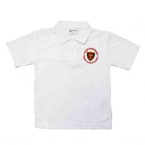 White P.E Polo w/Logo