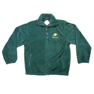 Meadow Farm Bottle Green Fleece Jacket w/Logo
