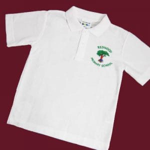 Redwood White Polo w/Logo