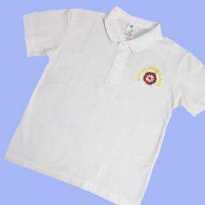 Gayton White Polo Shirt w/Logo