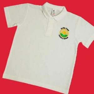 Griffe Field White Polo Shirt w/Logo