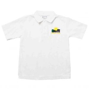Meadow Farm White Polo Shirt w/Logo