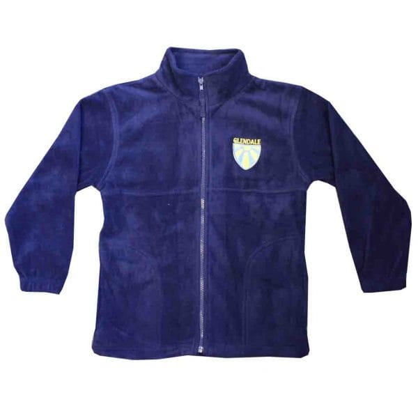 Glendale Navy Fleece Jacket w/Logo