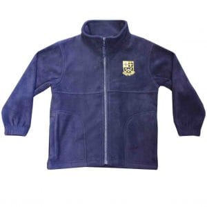 Navy Fleece Jacket w/Logo