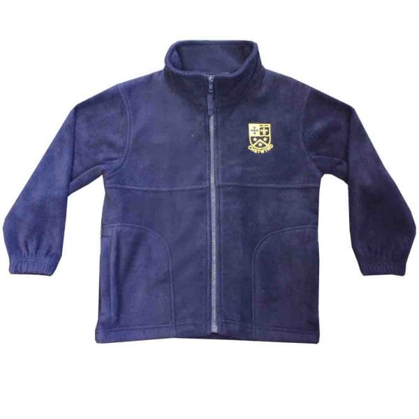 Navy Fleece Jacket w/Logo