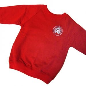 Brooke Priory Red Crew Neck Sweatshirt w/Logo